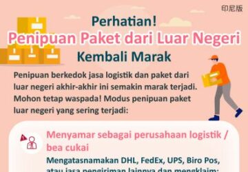 Perhatian! Penipuan Paket dari Luar Negeri Kembali Marak