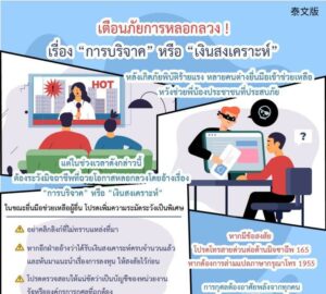 เตือนภัยการหลอกลวง !เรื่อง “การบริจาค” หรือ “เงินสงเคราะห์”