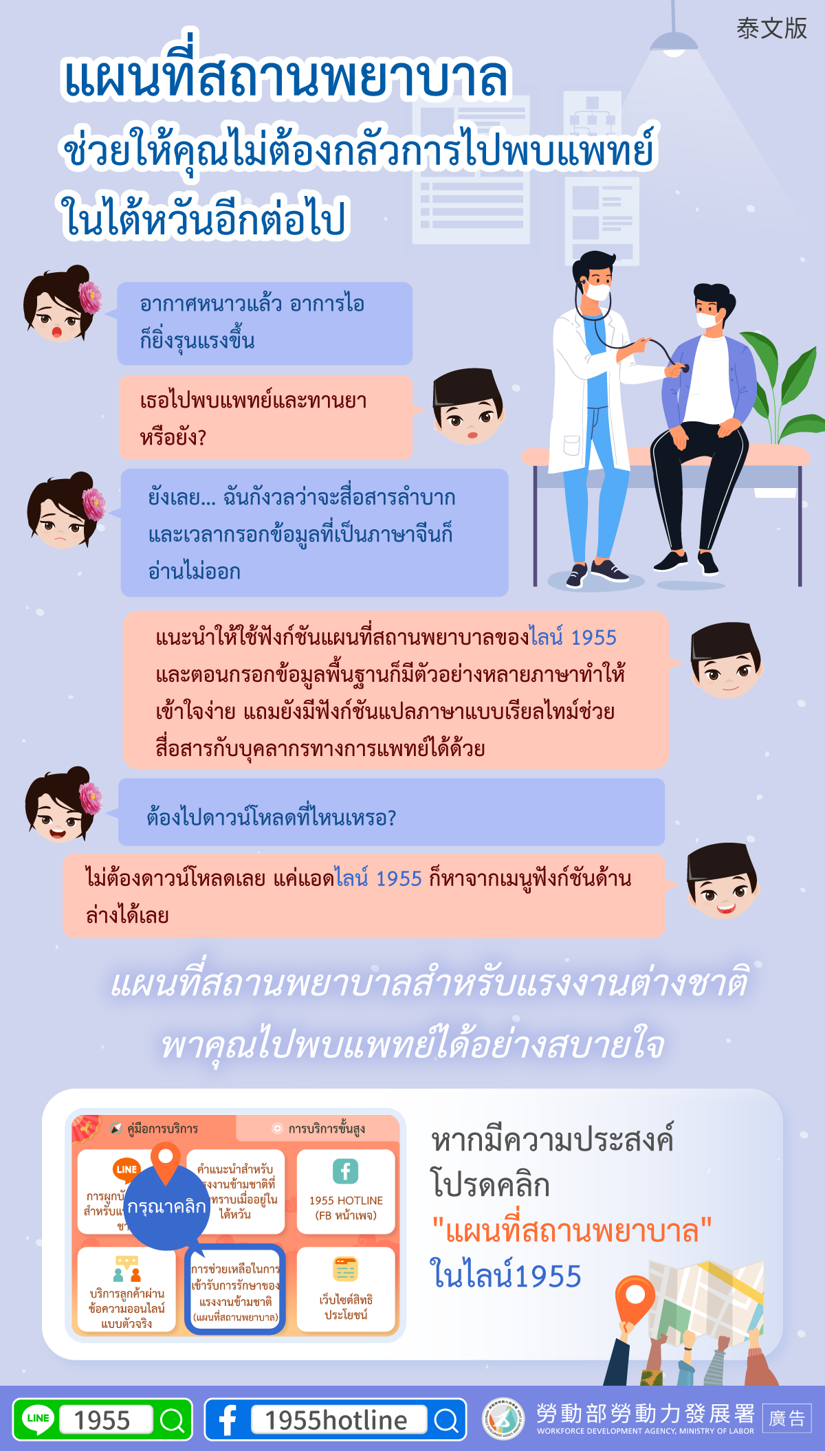 แผนที่สถานพยาบาลช่วยให้คุณไม่ต้องกลัวการไปพบแพทย์ในไต้หวันอีกต่อไป