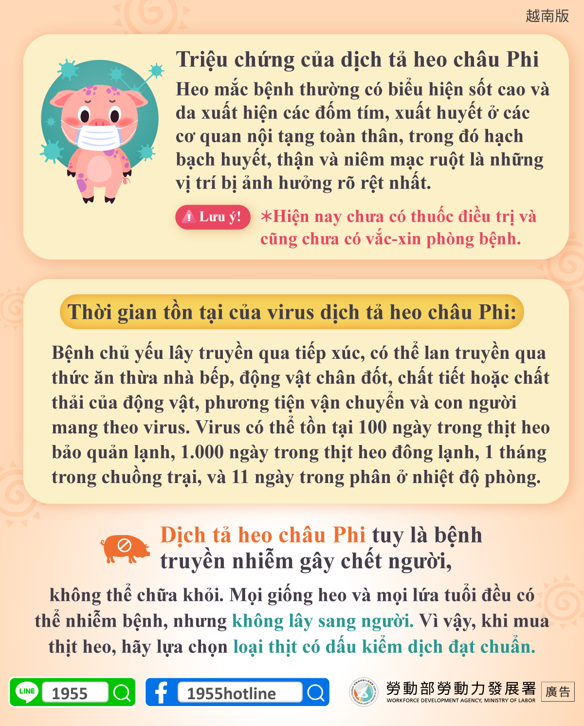 Triệu chứng của dịch tả heo châu Phi