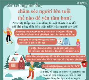 Mùa đông đã đến, chăm sóc người lớn tuổi thế nào để yên tâm hơn?
