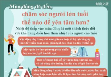 Mùa đông đã đến, chăm sóc người lớn tuổi thế nào để yên tâm hơn?