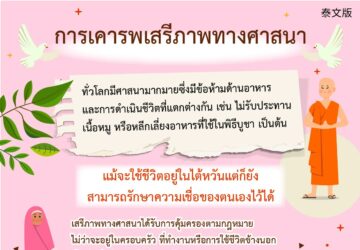 การเคารพเสรีภาพทางศาสนา