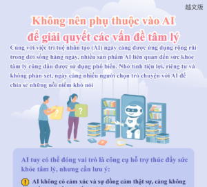 Không nên phụ thuộc vào AI để giải quyết các vấn đề tâm lý
