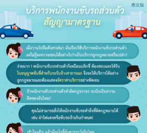 บริการพนักงานขับรถส่วนตัวสัญญามาตรฐาน