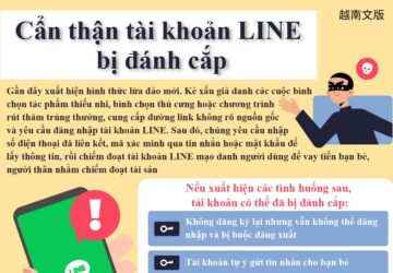 Cẩn thận tài khoản LINE bị đánh cắp