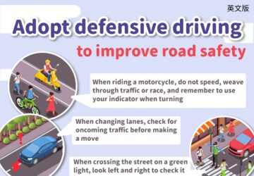 Adopt defensive driving to improve road safety