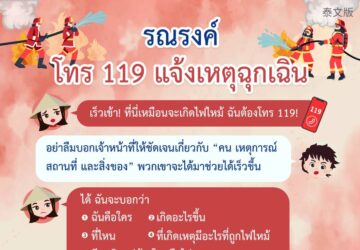 รณรงค์ โทร 119 แจ้งเหตุฉุกเฉิน