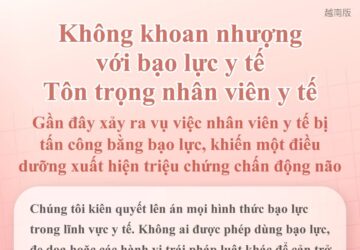 Không khoan nhượng với bạo lực y tế Tôn trọng nhân viên y tế