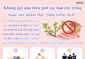 Không gửi qua biên giới các loại cây trồng hoặc sản phẩm thịt “phải kiểm dịch”