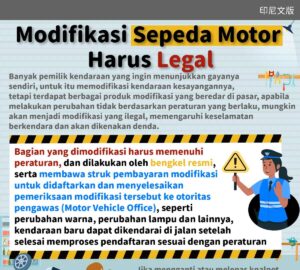 Modifikasi Sepeda Motor Harus Legal