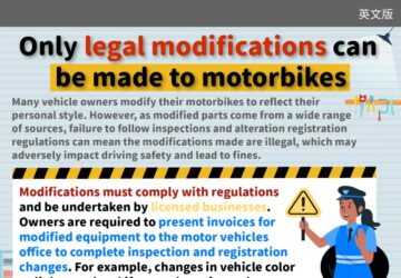 Only legal modifications can be made to motorbikes