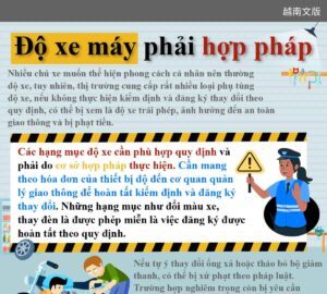 Độ xe máy phải hợp pháp