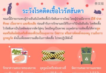 ระวังโรคติดเชื้อไวรัสฮันตา
