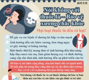 Nói không với thuốc lá – Bảo vệ xương chắc khỏe