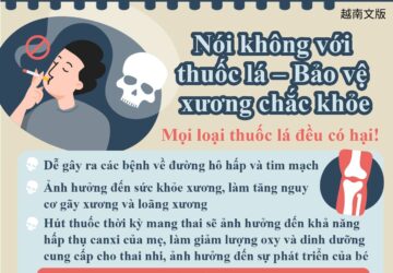 Nói không với thuốc lá – Bảo vệ xương chắc khỏe