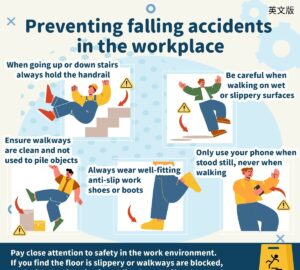 Preventing falling accidents in the workplace
