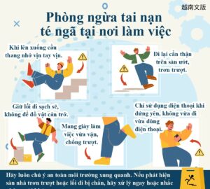 Phòng ngừa tai nạn té ngã tại nơi làm việc