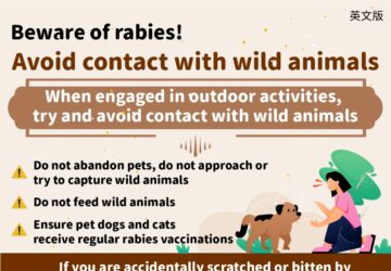 Beware of rabies! Avoid contact with wild animals