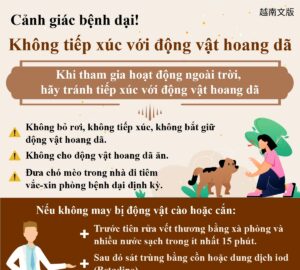 Cảnh giác bệnh dại! Không tiếp xúc với động vật hoang dã