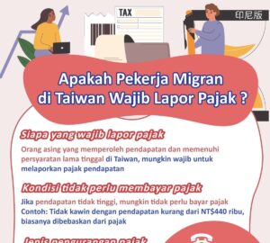 Apakah Pekerja Migran di Taiwan Wajib Lapor Pajak ?