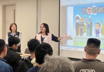 移民署攜手企業宣導反詐 結合泰語通譯提升移工防詐力。圖／移民署