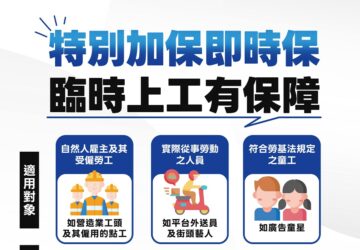 災保法訂特別加保制度 逾45萬人投保