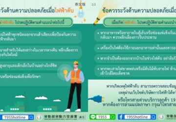ข้อควรระวังด้านความปลอดภัยเมื่อไฟฟ้าดับ