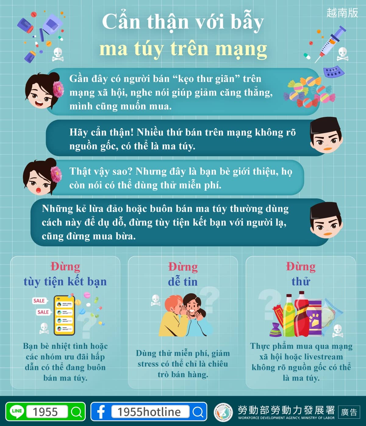 Cẩn thận với bẫy ma túy trên mạng