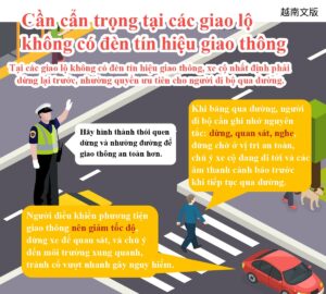 Cần cẩn trọng tại các giao lộ không có đèn tín hiệu giao thông