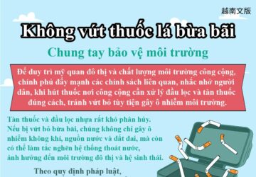 Không vứt thuốc lá bừa bãi Chung tay bảo vệ môi trường