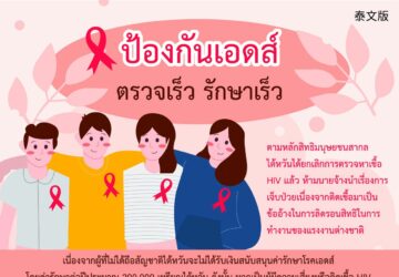 ป้องกันเอด ตรวจเร็ว รักษาเร็ว