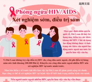 Phòng ngừa HIV/AIDS Xét nghiệm sớm, điều trị sớm
