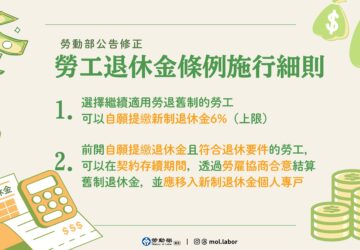 雇主注意！勞退舊制新措施7/17上路　 勞工自提6%退休金 合意提前結存退休金