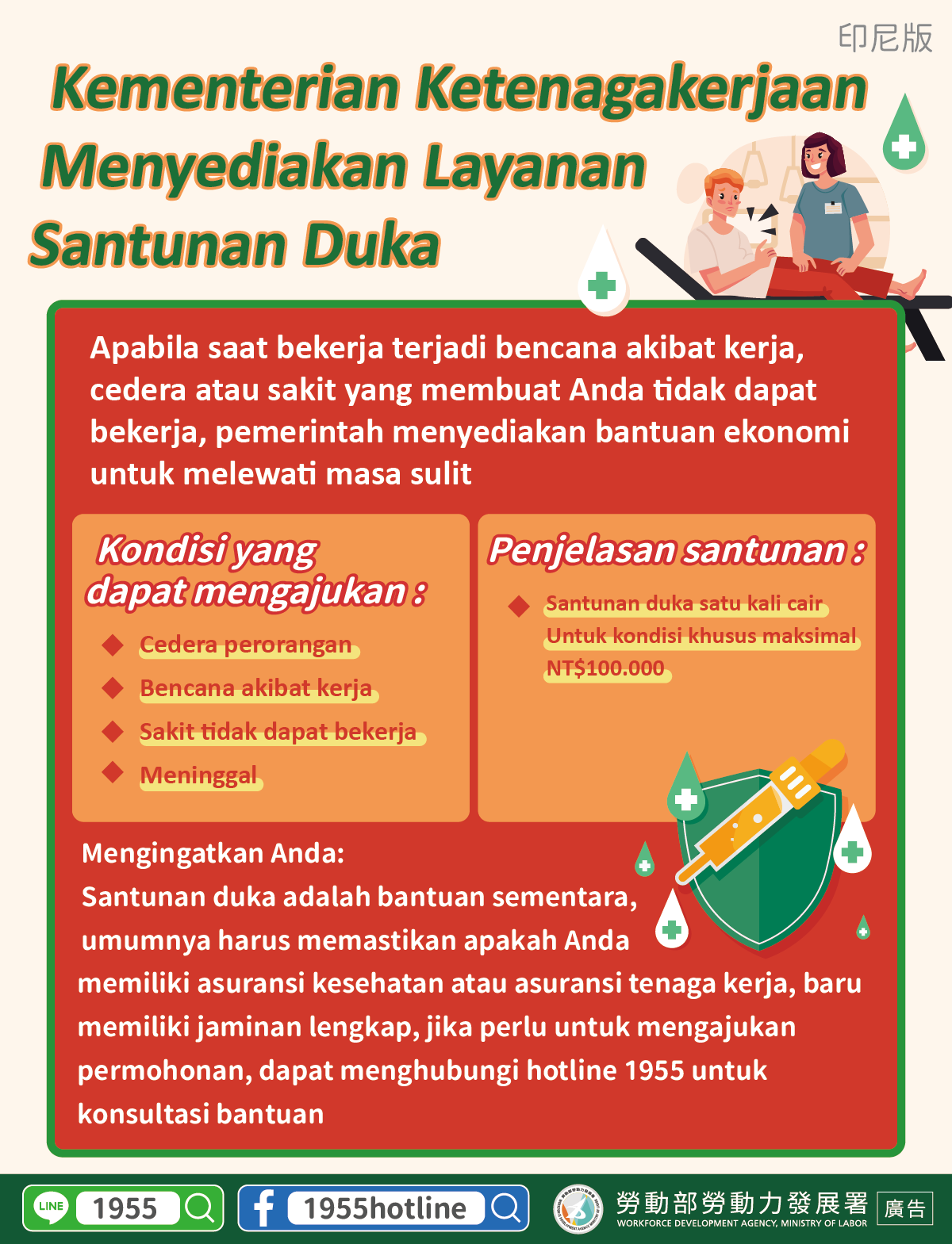 Kementerian Ketenagakerjaan Menyediakan Layanan Santunan Duka