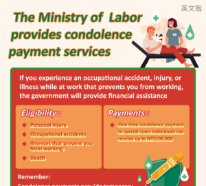 The Ministry of Labor provides condolence payment services