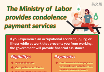 The Ministry of Labor provides condolence payment services