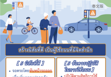 สร้างนิสัยที่ดี เป็นผู้ใช้ถนนที่มีจิตสำนึก