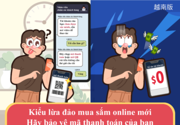 Kiểu lừa đảo mua sắm online mớiHãy bảo vệ mã thanh toán của bạn