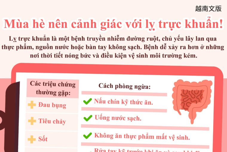 Mùa hè nên cảnh giác với lỵ trực khuẩn!