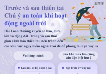 Trước và sau thiên tai Chú ý an toàn khi hoạt động ngoài trời