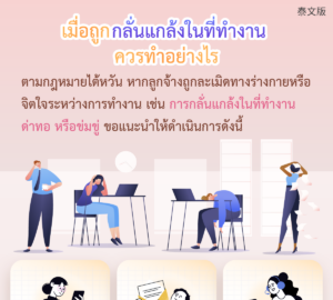 เมื่อถูกกลั่นแกล้งในที่ทำงาน ควรทำอย่างไร