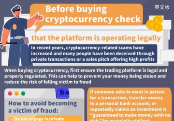 Before buying cryptocurrency check that the platform is operating legally