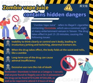 Zombie vape juice contains hidden dangers