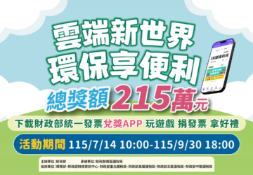 環保集點 APP 完成綁定手機條碼載具 即有機會獲得 5,000環保綠點