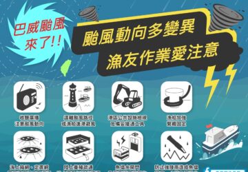 巴威颱風逼近 農漁民留意防災措施 加強農作防護 海上船隻應儘速進港