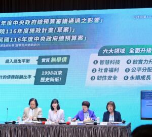 116年施政計畫 六大主軸共225項目標1,246項重要計畫 月底併預算送立院審議