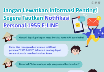 Jangan Lewatkan Informasi Penting! Segera Tautkan Notifikasi Personal 1955 E-LINE