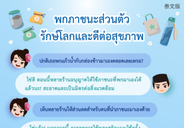 พกภาชนะส่วนตัวรักษ์โลกและดีต่อสุขภาพ