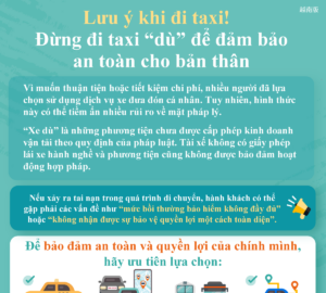 Lưu ý khi đi taxi! Đừng đi taxi “dù” để đảm bảoan toàn cho bản thân